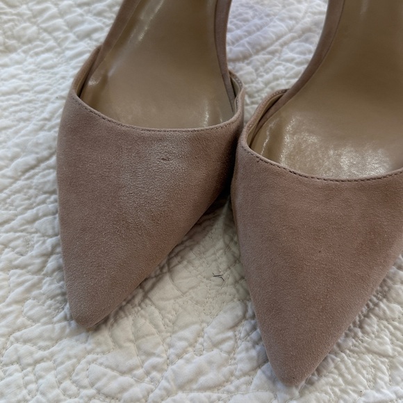 Ann Taylor Tan Sling back Heels with Pointed Toe size 9 - Picture 7 of 8